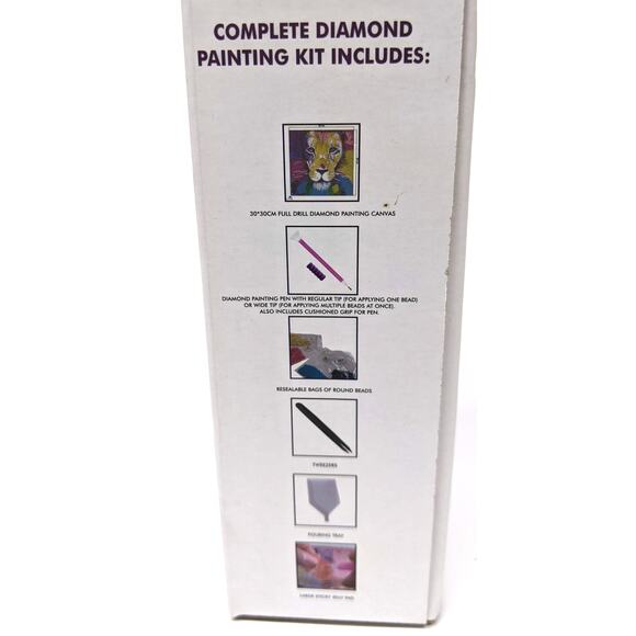 NEW Diamond Painting Kit - 12" x 12" Elephant - Very Colorful Teaching Toys Kit - Picture 7 of 7